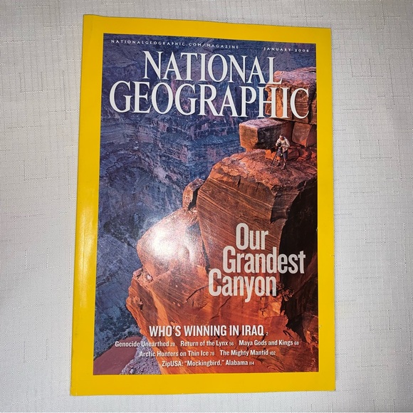 NATIONAL GEOGRAPHIC 2006 Set 4 Magazines Quake Love Grand Canyon DNA Educational - Picture 4 of 9